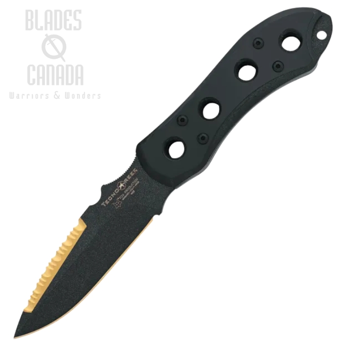Fox Italy Tecnoreef Fixed Blade Knife, N690, G10 Black, Nylon Sheath, 468 (image for) Fox Italy Tecnoreef Fixed Blade Knife, N690, G10 Black, Nylon Sheath, 468